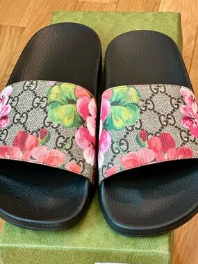 GG Supreme Blooms Floral Slides